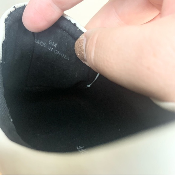 Rebecca Minkoff Natasha Chalk White Studded Platform Sneaker Slip On Size 9 - Picture 12 of 14